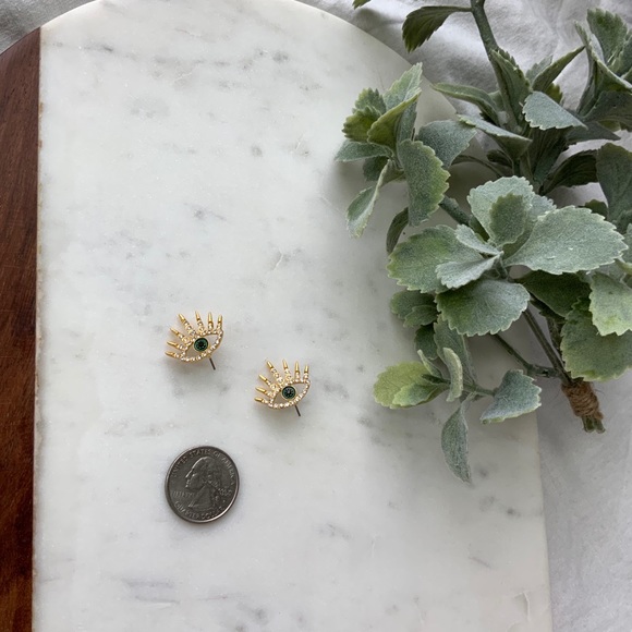 The Berti - Jeweled Eye Earrings - Picture 4 of 5